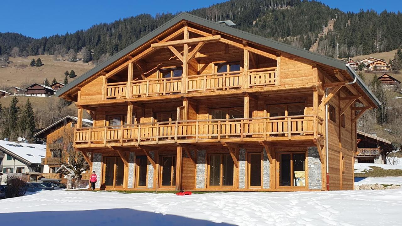 Demi-Chalet Vadel La Panthiaz 15 Pers 5 Chambres Abondance Eksteriør billede