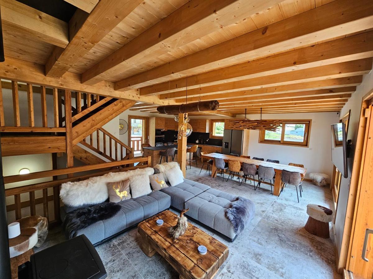 Demi-Chalet Vadel La Panthiaz 15 Pers 5 Chambres Abondance Eksteriør billede