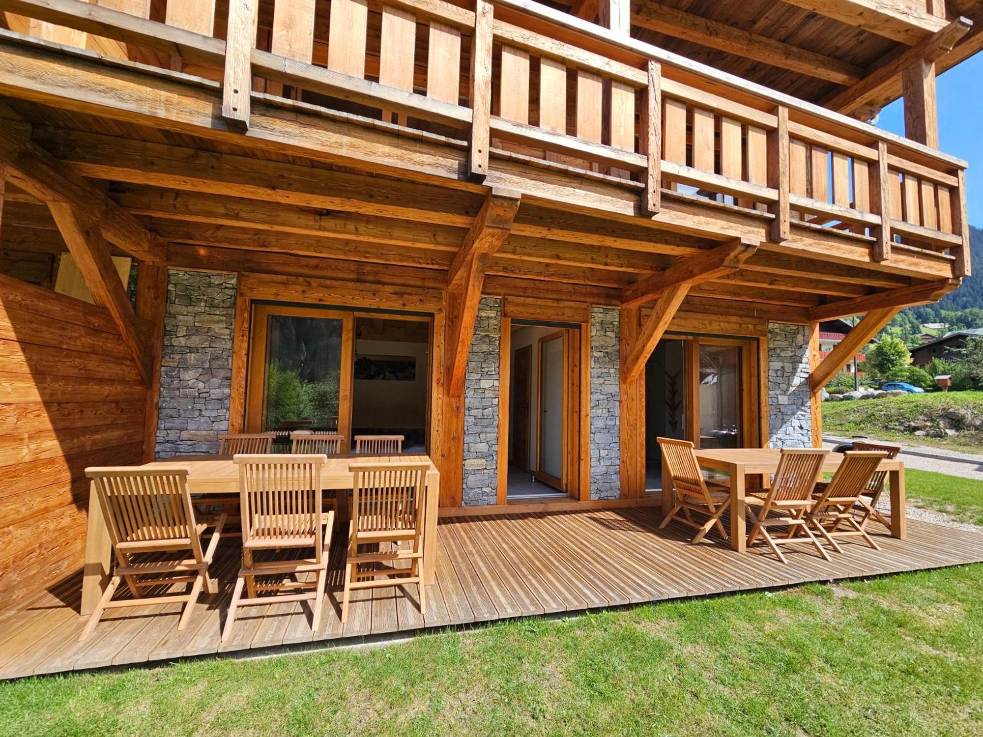 Demi-Chalet Vadel La Panthiaz 15 Pers 5 Chambres Abondance Eksteriør billede