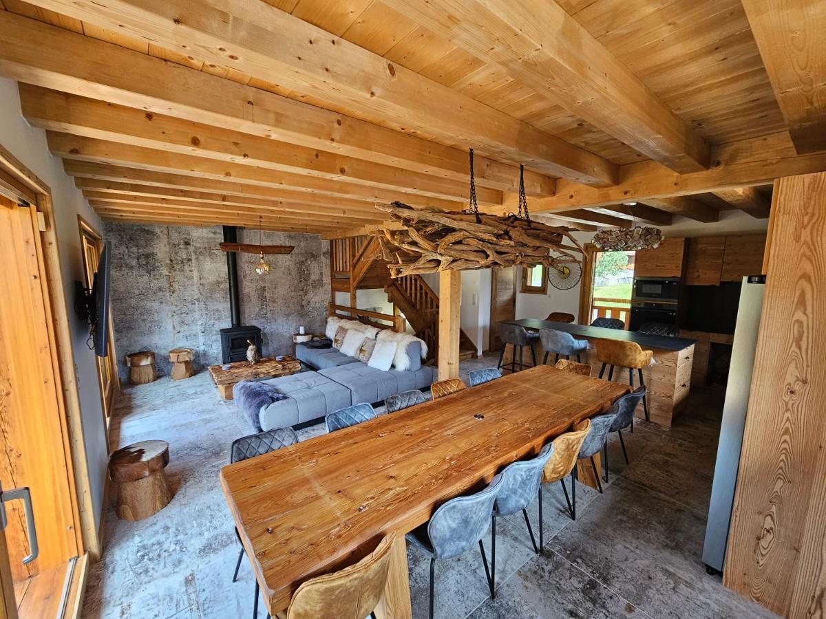 Demi-Chalet Vadel La Panthiaz 15 Pers 5 Chambres Abondance Eksteriør billede