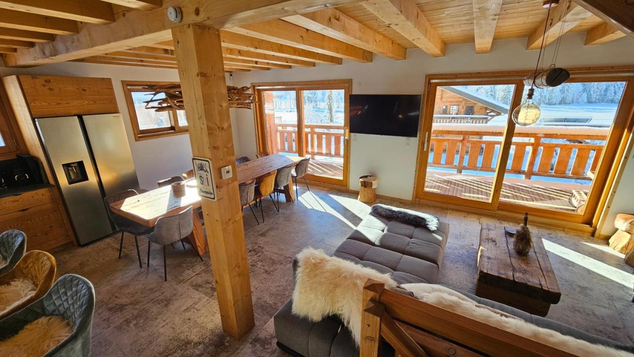Demi-Chalet Vadel La Panthiaz 15 Pers 5 Chambres Abondance Eksteriør billede