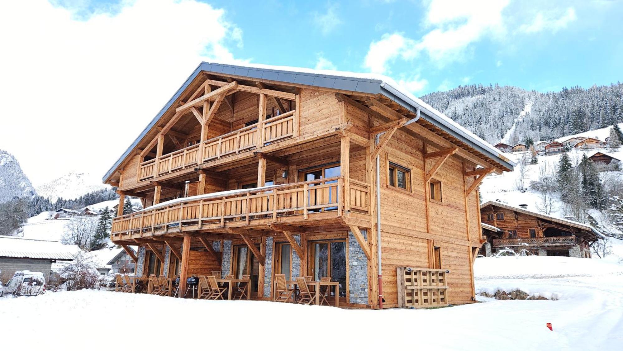 Demi-Chalet Vadel La Panthiaz 15 Pers 5 Chambres Abondance Eksteriør billede