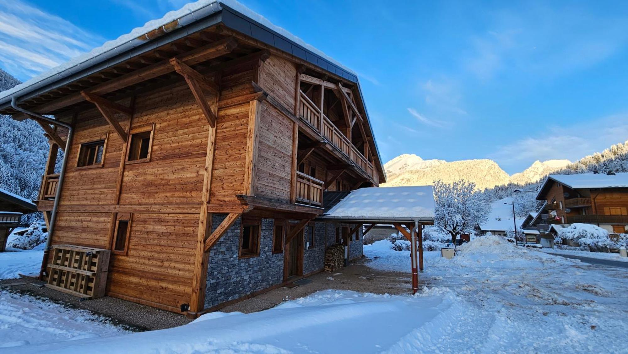 Demi-Chalet Vadel La Panthiaz 15 Pers 5 Chambres Abondance Eksteriør billede
