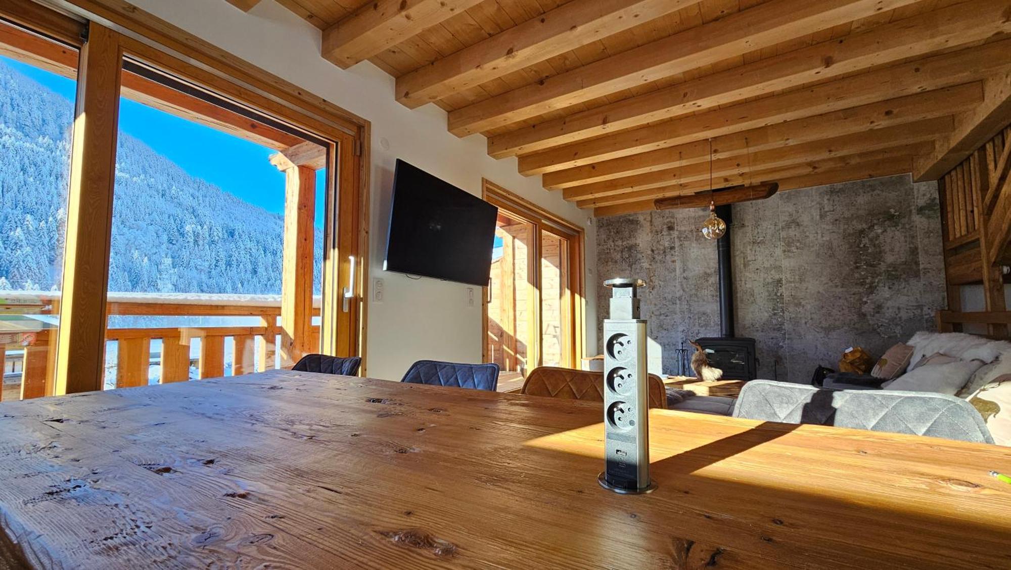 Demi-Chalet Vadel La Panthiaz 15 Pers 5 Chambres Abondance Eksteriør billede